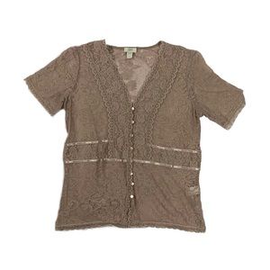 J.Jill Nude Knit Top (XS)